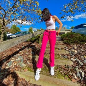 vintage hot pink j crew corduroy pants!